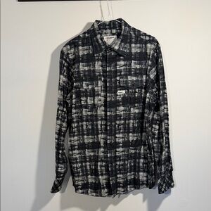 Rocawear Black and White Denim Shirt